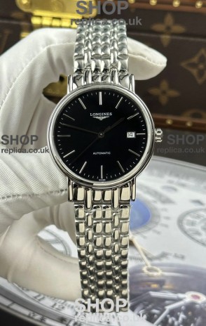 Longines Présence Automatic Black Dial 39MM Super Clone Watch 