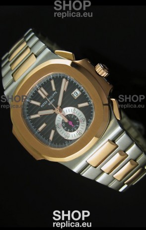 Patek Philippe Nautilus 5980 Chronograph Swiss Two Tone Watch - 1:1 Mirror Replica