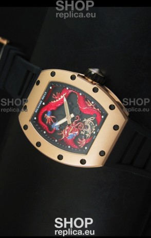 Richard Mille RM057 Tourbillon Jackie Chan Swiss Replica Watch in Pink Gold