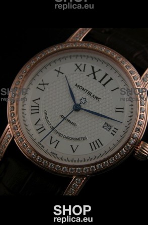 Mont Blanc Swiss Automatic Watch in Rose Gold