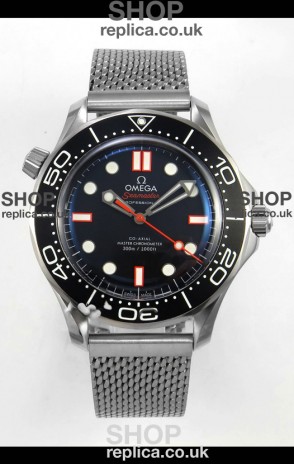 Omega Seamaster 300M Black/Orange Dial Dual Strap Super Clone Watch 