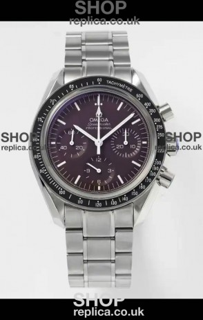 Omega Speedmaster Moonwatch Burgundy Dial 42MM Super Clone Watch