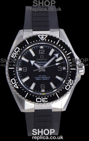 Omega Seamaster Planet Ocean Black Bezel Rubber Strap 42MM Super Clone Watch 