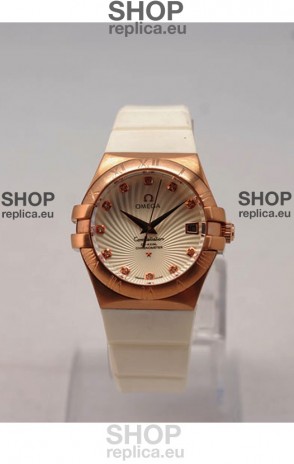 Omega Constellation Ladies Replica Watch - Quartz Movement - 35MM