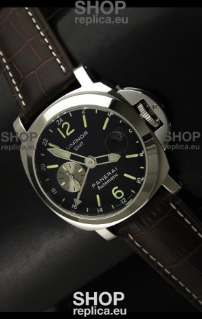 Panerai Luminor GMT Swiss Watch in Steel - 1:1 Mirror Replica PAM00161