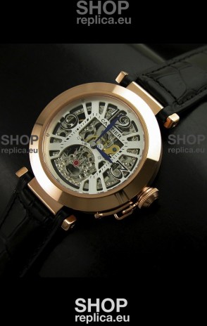 Cartier Ronde De Ladies Replica Watch in Decorated Skeleton Dial
