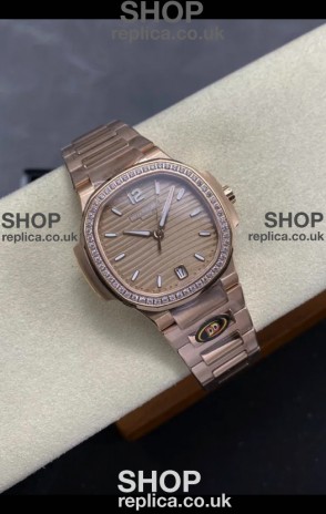 Patek Philippe Nautilus 7118 35MM Rose Gold Super Clone Watch 