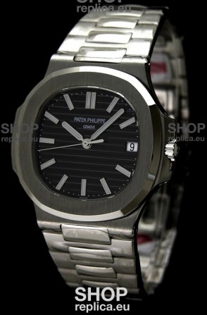 Patek Philippe Nautilis Jumbo Swiss Watch in Steel Casing