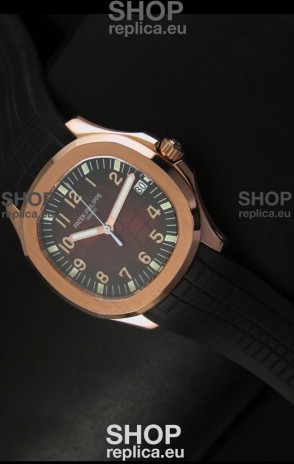Patek Philippe Aquanaut Rose Gold in Brown Dial Watch - 1:1 Mirror Replica