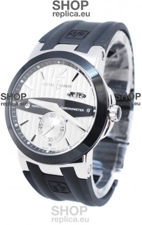 Ulysse Nardin Executive Dual Time Steel Black Watch