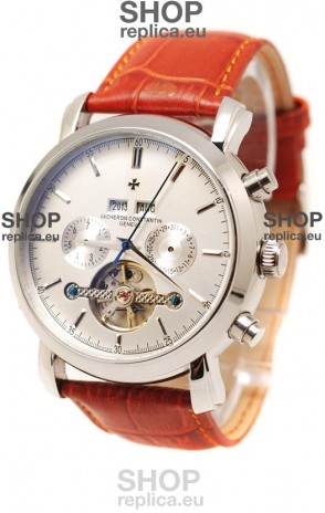 Vacheron Constantin Malte Tourbillon Japanese Watch in Brown Strap