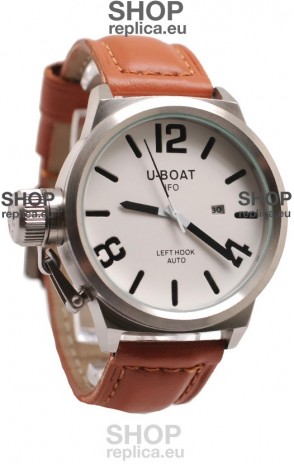 U-Boat Classico Japanese Watch in White Dial
