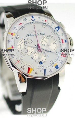 Corum Admirals Cup Chronograph Swiss Replica Watch in Rubber Strap