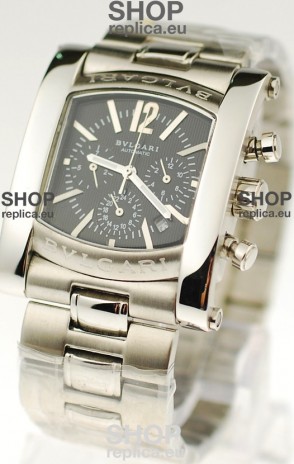Bvlgari Assioma Japanese Quartz Watch in Black Dial