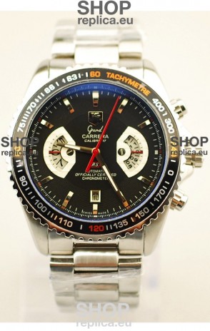 Tag Heuer Grand Carrera RS2 Japanese Replica Watch in Black Dial