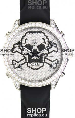 Jacob & Co. The Five Time Zone Skeleton Swiss Replica Watch in Diamonds