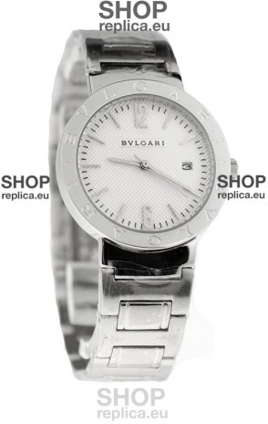 Bvlgari Quartz Japanese Watch in Silver Dial