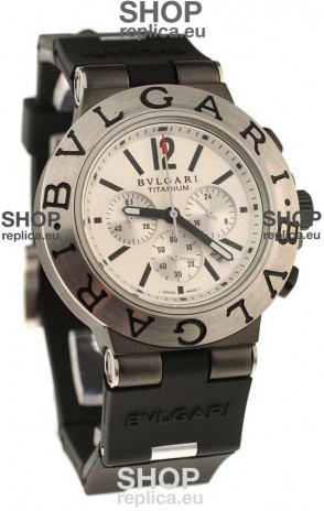 Bvlgari Scuba Swiss Body Japanese Steel Watch in White Dial