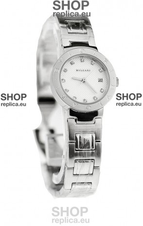 Bvlgari Quartz Japanese Watch in Diamond Markers