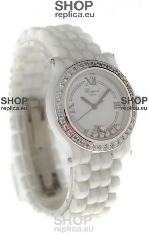 Chopard Happy Sport Ladies Japanese Ceramic Watch