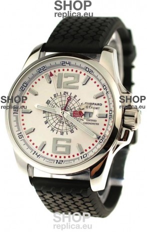 Chopard 1000 Miglia GT XL GMT Japanese Replica Watch in White Dial