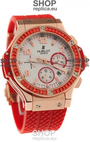 Hublot Gold Big Bang Tutti Fruitti Red Swiss Replica Watch