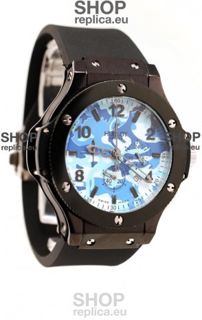 Hublot Big Bang Commando Blue Camouflage Japanese Watch