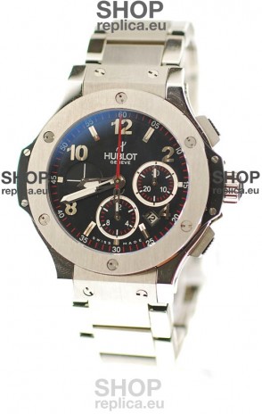 Hublot Big Bang Swiss Watch in Stainless Steel Strap