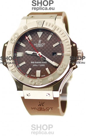 Hublot Big Bang King Swiss Watch in Steel Case Palladium Coated Bezel