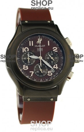 Hublot MDM Chronograph Swiss Replica Watch in PVD Casing