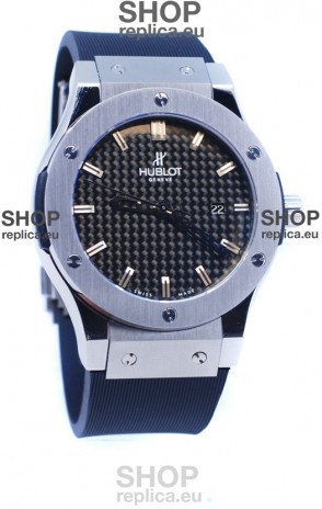 Hublot Classic Fusion Silver Watch in Stamped Dial
