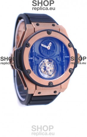 Hublot King Power Vendome Manufacture Tourbillon Swiss Rose Gold Watch