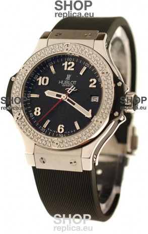 Hublot Big Bang Steel Collection Diamond Swiss Quartz Watch