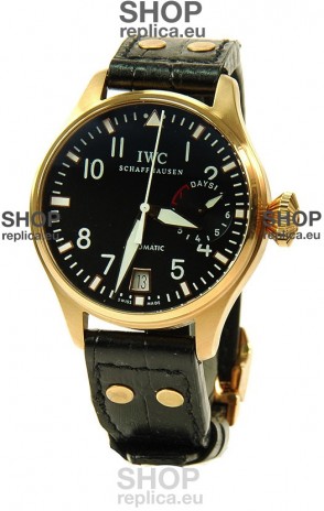 IWC Big Pilot Swiss Replica Gold Watch 
