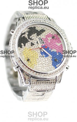 Jacob & Co Diamond Japanese Replica Watch in Multi Color Dial