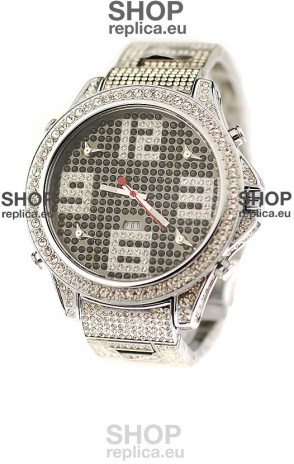 Jacob & Co Diamond Japanese Replica Watch in Big Arabic Markers