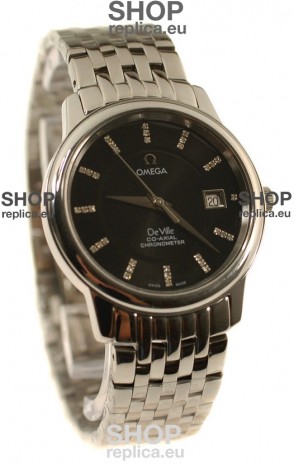 Omega Co-Axial Deville Japanese Steel Watch in Stick Markers
