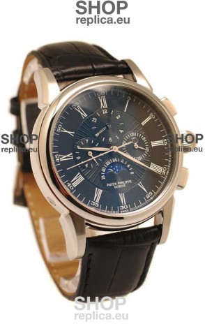 Patek Philippe Grand Complications Replica Watch in Black Dial
