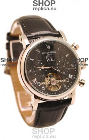 Patek Philippe Grand Complications Tourbillon Watch in Black Dial