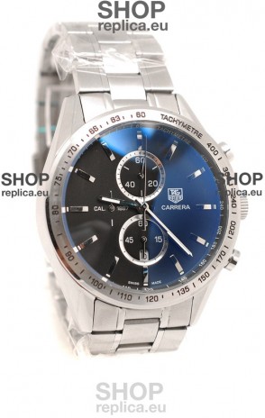 Tag Heuer Carrera Cal. 1887 Chronograph Japanese Watch in Black Dial