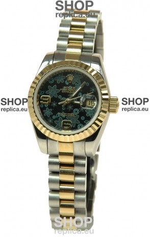 Rolex Floral Motif Datejust Ladies Replica Watch