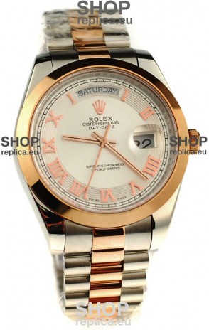 Rolex Day Date Two Tone Swiss Replica Watch 