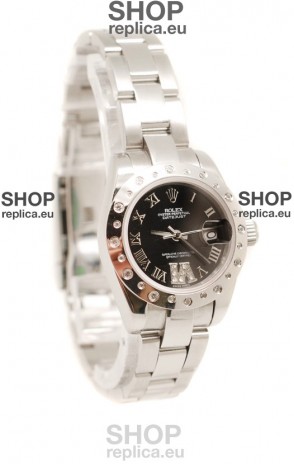 Rolex Datejust Ladies Silver Swiss Replica Watch