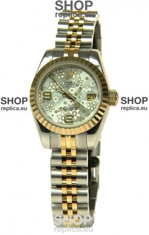 Rolex Floral Motif Datejust Ladies Replica Watch