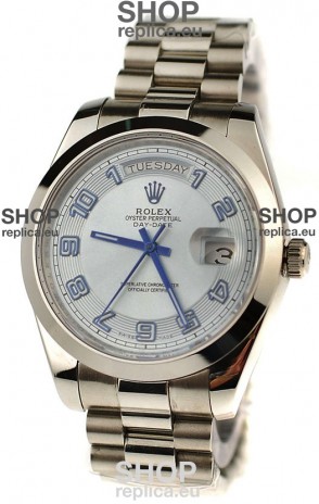 Rolex Day Date Silver Japanese Replica Watch