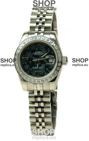 Rolex Floral Motif Datejust Ladies Replica Watch