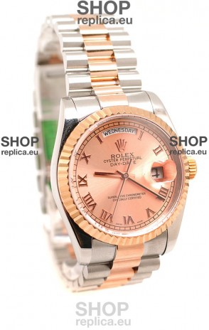 Rolex Day Date Two Tone Swiss Replica Watch