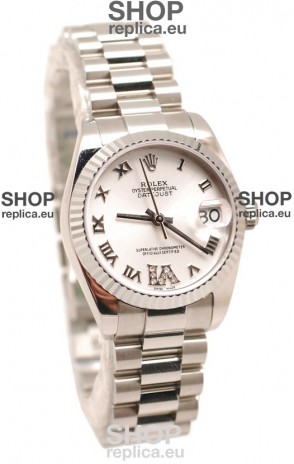 Rolex Oyster Perpetual Datejust Diamonds VI Japanese Replica Watch -36MM
