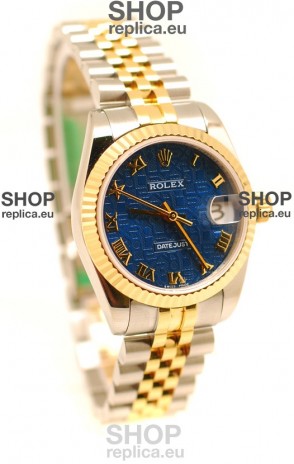 Rolex DateJust Mid-Sized Swiss Replica Two Tone Watch