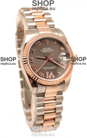 Rolex Oyster Perpetual Datejust Diamonds VI Japanese Replica Watch -36MM